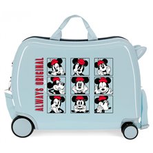 Maleta Infantil Minnie Always Original Good Vibes Only con 2 ruedas multidireccionales