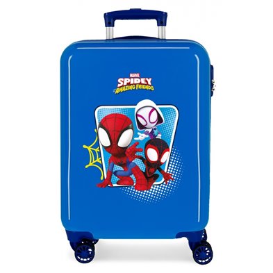 Maleta de cabina spidey Team Up rígida 55 cm azul
