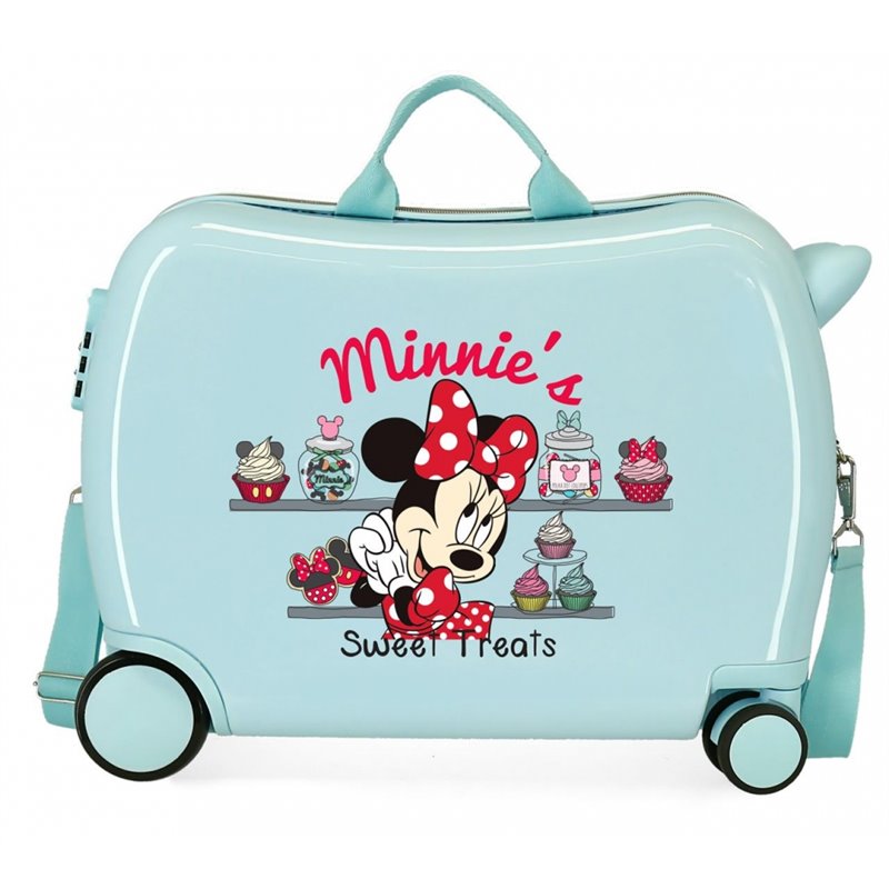Maleta infantil Minnie´s sweet treats That´s Easy 2 ruedas multidireccionales Turquesa