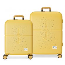 Juego de maletas Pepe Jeans Jane Ocre rígidas 55-70cm