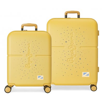Juego de maletas Pepe Jeans Jane Ocre rígidas 55-70cm