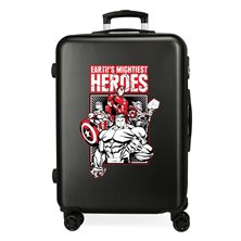 Maleta Mediana Avengers Earth´s Mightiest Heroes rígida 68cm Negro
