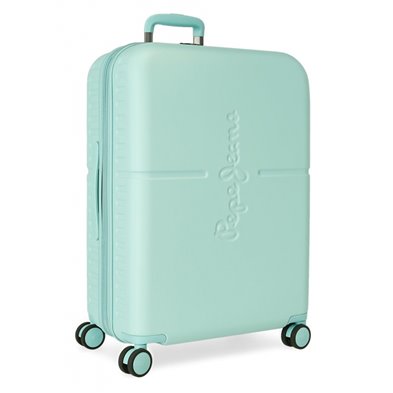 Maleta mediana Pepe Jeans Highlight Turquesa rígida 70cm