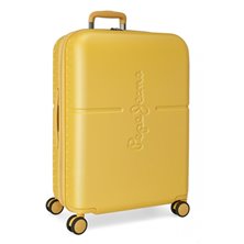 Maleta mediana Pepe Jeans Highlight Ocre rígida 70cm