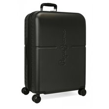 Maleta mediana Pepe Jeans Highlight Negra rígida 70cm