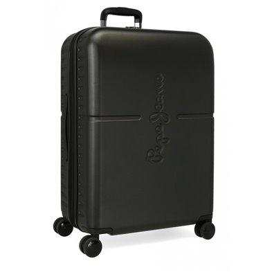 Maleta mediana Pepe Jeans Highlight Negra rígida 70cm