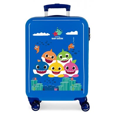 Maleta de Cabina Baby Shark Rígida 55cm Happy Family