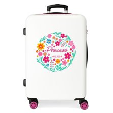 Maleta mediana Roll Road Little Me Princess rígida 68cm Fucsia