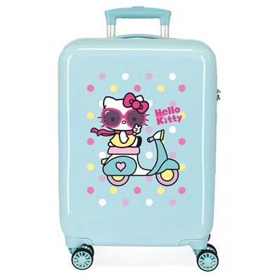 Maleta de Cabina Girl Gang Hello Kitty rígida 55cm Turquesa