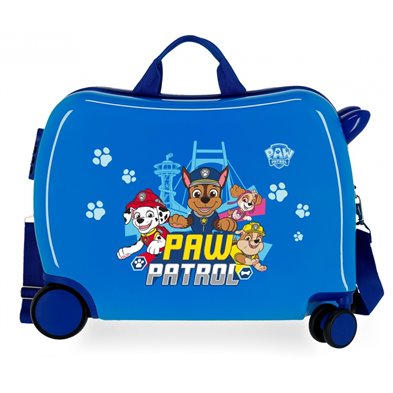 Maleta infantil 2 ruedas multidireccionales Paw Patrol Always Heroic Azul