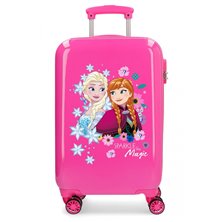Maleta de cabina rígida Sparkle Frozen Fucsia