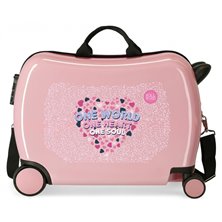 Maleta infantil Roll Road One World 2 ruedas multidireccionales nude
