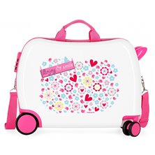 Maleta infantil 2 ruedas multidireccionales Movom Enjoy and Smile