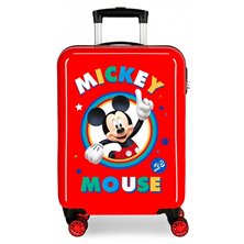 Maleta de cabina rígida Circle Mickey Roja