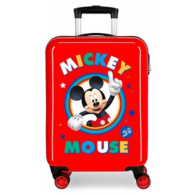 Maleta de cabina rígida Circle Mickey Roja