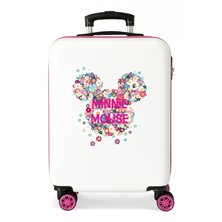 Maleta de cabina Minnie rígida 55cm Sunny Day Flores Fucsia