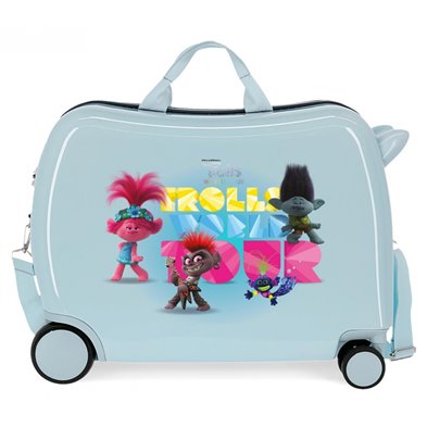 Maleta Infantil Trolls World Tour con 2 ruedas multidireccionales