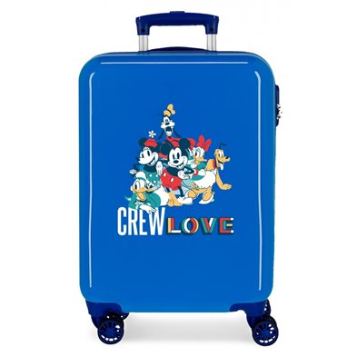 Maleta de Cabina Mickey Crew Love rígida 55cm Azul