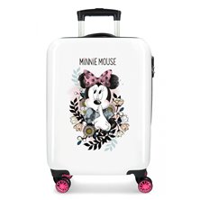 Maleta de cabina Minnie Style flores rígida 55cm
