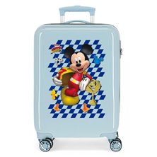 Maleta de cabina Mickey Good Mood rígida 55cm Azul claro