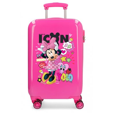 Maleta de cabina Enjoy Minnie Icon rígida 55cm Fucsia