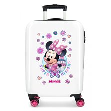 Maleta de cabina Minnie Super Helpers rígida 55cm blanco