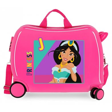 Maleta infantil 2 ruedas multidireccionales Jasmin fucsia