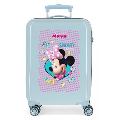 Maleta de cabina Minnie Happy Helpers rígida 55cm Azul claro