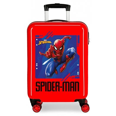 Maleta de cabina Spiderman Street rígida en rojo