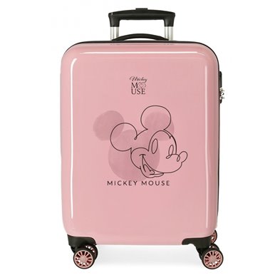 Maleta de Cabina Mickey Outline rígida 55cm nude