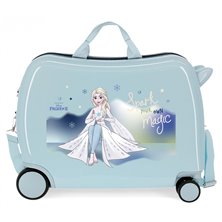 Maleta infantil Frozen Spark your own magic con ruedas multidireccionales Azul