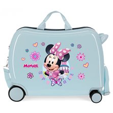 Maleta infantil Minnie Super Helpers ruedas multidireccionales azul claro