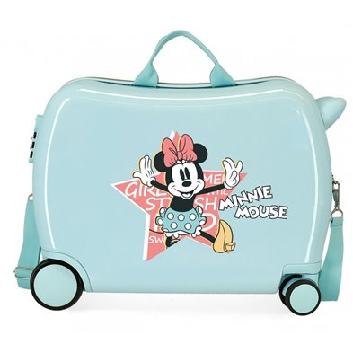 Maleta infantil Minnie Mouse That´s Easy 2 ruedas multidireccionales Turquesa