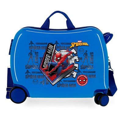 Maleta Infantil Spiderman Great Power 2 ruedas multidireccionales Azul