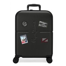 Maleta de cabina Pepe Jeans Chest Negro rígida 55cm