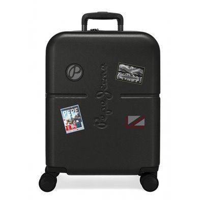 Maleta de cabina Pepe Jeans Chest Negro rígida 55cm