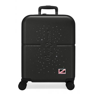 Maleta de cabina Pepe Jeans Jane Negra expandible rígida 55cm
