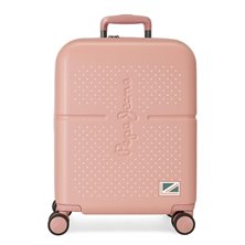 Maleta de cabina Pepe Jeans Laila rosa claro rígida 55cm