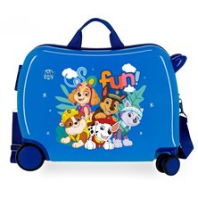 Maleta infantil 2 ruedas multidireccionales Paw Patrol So Fun Azul
