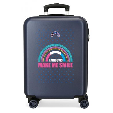Maleta de cabina Movom Glitter Rainbow Rígida 55cm