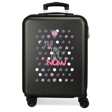 Maleta de Cabina Roll Road The time is now rígida 55cm negro