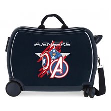 Maleta infantil 2 ruedas multidireccionales Avengers Escudo All Avengers Marino