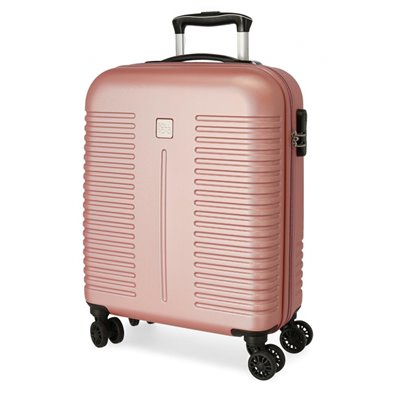 Maleta de cabina Roll Road India Rígida 55cm Nude
