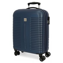 Maleta de cabina Roll Road India Rígida 55cm Azul Marino