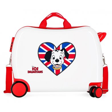 Maleta infantil 2 ruedas multidireccionales Dalmatians Lucky