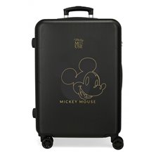 Maleta mediana Mikey Outline 65 cm Negro