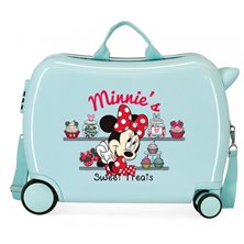 Maleta infantil Minnie´s sweet treats That´s Easy 2 ruedas multidireccionales Turquesa