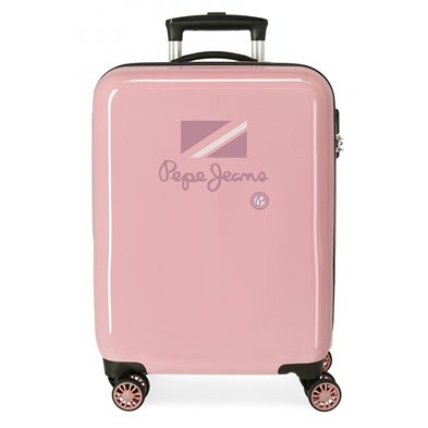 Maleta de Cabina Pepe Jeans Holi rígida 55cm rosa nude
