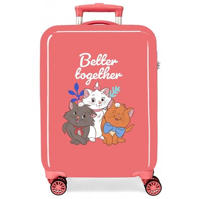 Maleta de cabina Aristocats Better Together rígida 55cm coral