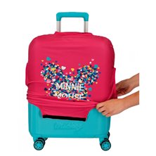 Funda para maleta mediana Minnie fucsia